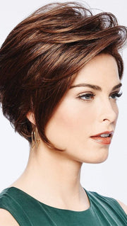 A playful look or brushed away for a sophisticated effect.