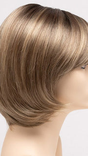 SAHARA-BLONDE | Softer Dark Blonde with Light Golden Blonde, and features Chestnut Roots
