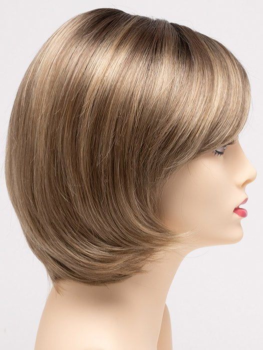 SAHARA-BLONDE | Softer Dark Blonde with Light Golden Blonde, and features Chestnut Roots