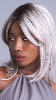 SALT-&-PEPPER-MR | A 50/50 Blend of Deep Charcoal Grey and Light Alabaster Grey Tones with a Micro Root