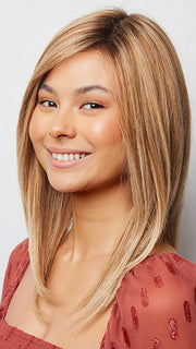 A medium length Remy human hair wig