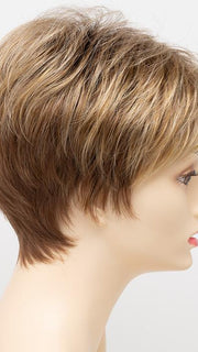 GOLDEN NUTMEG | Medium Brown roots with overall Warm Cinnamon base and Golden Blonde hightlights