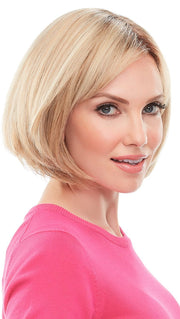 Top This 8" Exclusive Colors by Jon Renau in 12FS8*  | Medium Natural Gold Blonde, Light Gold Blonde, Pale Natural Blonde Blend, Shaded with Dark Brown