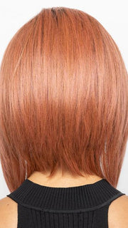 DUSTY-ROSE | Medium Coral Red Base with Dark Brown Roots