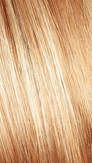 Color Vanilla Lush = Bright Copper and Platinum Blonde 50/50 blend tipped light