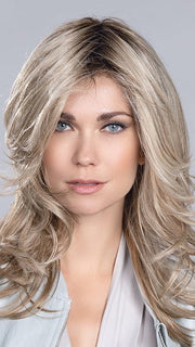 VOICE LARGE by ELLEN WILLE in SANDY BLONDE ROOTED 16.22.20 | Medium Blonde, Light Neutral Blonde, and Light Strawberry Blonde Blend with Shaded Roots