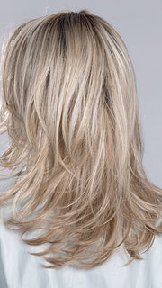 VOICE LARGE by ELLEN WILLE in SANDY BLONDE ROOTED 16.22.20 | Medium Blonde, Light Neutral Blonde, and Light Strawberry Blonde Blend with Shaded Roots