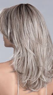 STONE GREY ROOTED 58.51.56 | Grey with Black/Dark Brown and Lightest Blonde Blend