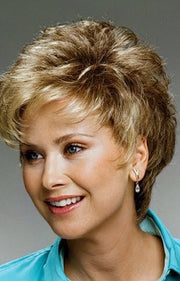 Color R13F25 = Praline Foil: Neutral Med Blonde w/ Pale Gold Highlights | Vortex by Raquel Welch