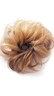The Wavy Wrap lets you create a side chignon or a top knot bun with these softly curled layers
