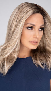 WILLOW by Jon Renau in 12FS12 MALIBU BLONDE | Light Gold Brown, Light Natural Gold Blonde & Pale Natural Gold-Blonde Blend, Shaded with Light Gold Brown