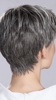 SALT/PEPPER ROOTED 39.60.44 | Darkest and Dark Brown with Grey and Pearl White Blend and Shaded Roots