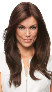 Zara is a chic, stylish long layered wig that allows endless styling options as it combines the light comfort and natural looking growth of our Mono Top along with our exclusive SmartLace technology which offers the most natural hairline available