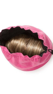 ResQ Bag™ by Amy Gibson in the Color PINK | Detangle and roll your wig before placing inside (wig not inclluded)