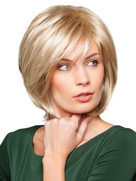 Soft bang is wispy and frames the face | Color: GL14-22