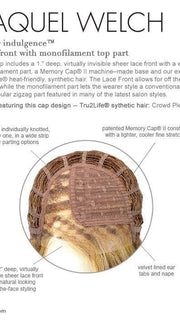 Lace Front & Monofilament Part, see cap construction chart for details