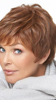 Monofilament crown creates the appearance of natural hair growth where the hair is parted