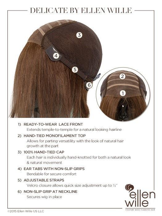 Delicate by Ellen Wille | 100% Hand-Tied & Lace Front Cap Construction