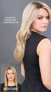 12FS8 SHADED PRALINE | Medium Natural Gold Blonde, Light Gold Blonde, Pale Natural Blonde Blend, Shaded with Dark Brown