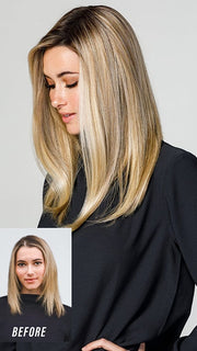 12FS8 SHADED PRALINE | Light Gold Blonde and Pale Natural Blonde Blend, Shaded with Dark Brown