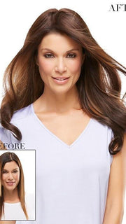 EASIPART HH XL 18" by easihair in 6RN Dark Brown | Human Hair Renau Natural