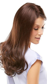 Curl your hair and the piece before application, touch it up once it's on 