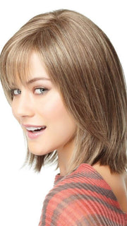 This fashionable cut includes a hand-knotted monofilament part for a natural looking scalp and a sheer lace front for life-like, off-the-face styling.