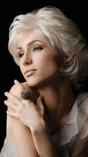 Above-the chin shag with all-over layering