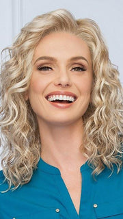 RADIANT BEAUTY by Gabor in GL14/22SS SHADOW SHADE SANDY BLONDE | Dark golden blonde base blends into multi-dimensional tones of medium gold blonde and light beige blonde