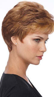 Estetica Designs Wigs Petite Nancy : Profile View | Color R30/28/26