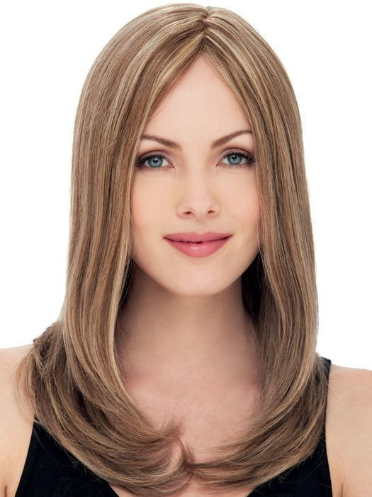Color R12/26CH = LIGHT BROWN WITH GOLDEN BLONDE HIGHLIGHTS ON TOP | Treasure by Estetica