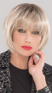 BLUES by Ellen Wille in LIGHT-CHAMPAGNE-ROOTED | Pearl Platinum and Light Golden Blonde Blend with Medium Brown Roots