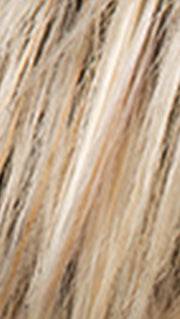 CHAMPAGNE ROOTED | Light Beige Blonde, Medium Honey Blonde, and Platinum Blonde Blend with Dark Roots