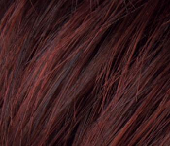 AUBERGINE-MIX | Darkest Brown with hints of Plum at base and Bright Cherry Red and Dark Burgundy Highlights