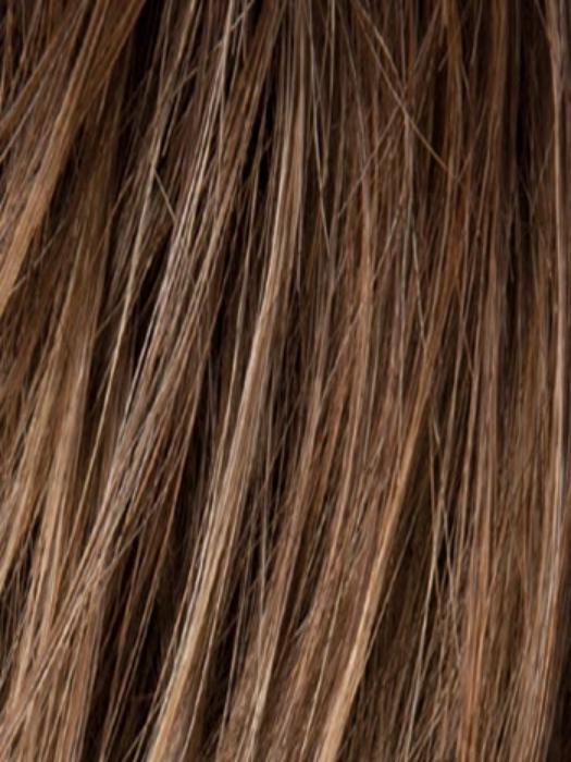 NOUGAT ROOTED | Medium-golden Brown blended with Medium ginger Blondes, with Medium Brown Roots