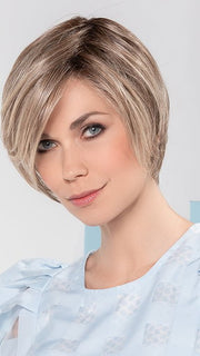 ALETTA by ELLEN WILLE in BEIGE-MULTI-SHADED 12.22.20 | Lightest Brown and Light Strawberry Blonde blend with Light Neutral Blonde and Shaded Roots