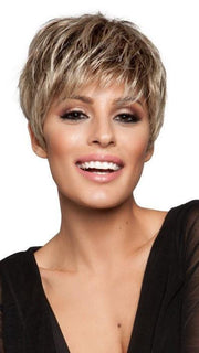 BO MONO by Ellen Wille in CHAMPAGNE ROOTED | Light Beige Blonde,  Medium Honey Blonde, and Platinum Blonde Blend with Dark Roots	