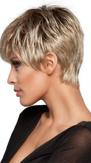 It’s a sassy, sophisticated style with texture on the top and a tapered neckline