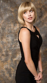 Comb the full bang off to the side for a different look