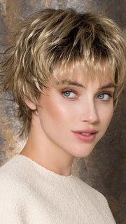 CLICK by Ellen Wille in SAND ROOTED | Light Brown, Medium Honey Blonde, and Light Golden Blonde blend with Dark Roots