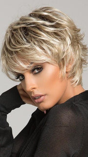 CLUB 10 by Ellen Wille in CHAMPAGNE ROOTED | Light Beige Blonde,  Medium Honey Blonde, and Platinum Blonde Blend with Dark Roots	