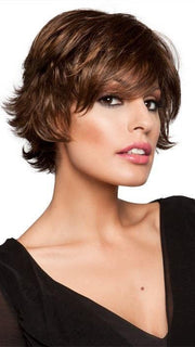 DATE by Ellen Wille in 6/830-6 | Warm Medium Brown blended with Medium to Light Reddish Brown on the top, with a Warm Medium Brown at the nape