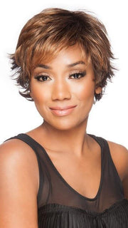 DATE by Ellen Wille in HAZELNUT ROOTED | Medium Brown base with Medium Reddish Brown and Copper Red highlights and Dark Roots