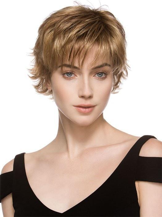 GDATE LARGE by Ellen Wille in GINGER ROOTED | Light Honey Blonde, Light Auburn, and Medium Honey Blonde Blend with Dark Roots