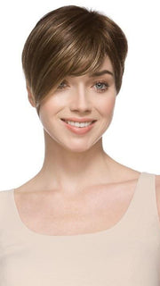 DISC by Ellen Wille in COFFEE LIGHTED | Medium to Dark Brown Base with Honey Blonde Highlights on the top only, darker nape