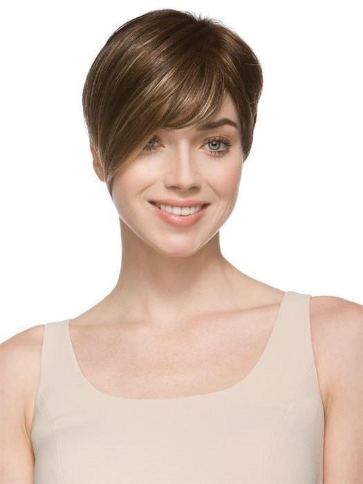 DISC by Ellen Wille in COFFEE LIGHTED | Medium to Dark Brown Base with Honey Blonde Highlights on the top only, darker nape