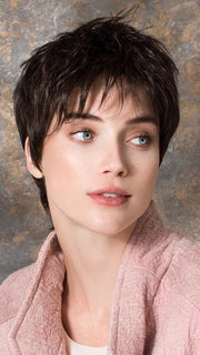 The lace front is hand-knotted, ready-to-wear and virtually invisible