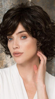 GINA MONO by Ellen Wille in ESPRESSO MIX | Darkest Brown Base with a Blend of Dark Brown and Warm Medium Brown throughout 