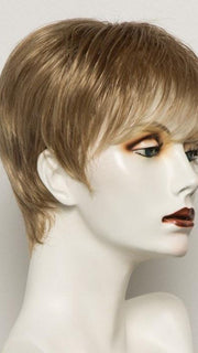 SANDY BLONDE ROOTED | Medium Honey Blonde, Light Ash Blonde, and Lightest Reddish Brown blend with Dark Roots