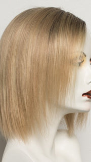 SANDY BLONDE ROOTED | Medium Honey Blonde, Light Ash Blonde, and Dark Ash Blonde blend with Dark Roots